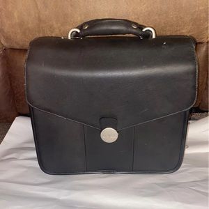 Leather Dell laptop bag